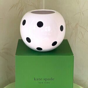 KATE SPADE ON THE DOT ROSE BOWL:NIB VASE/BOWL